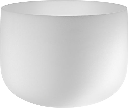 MEINL Sonic Energy Weiß-mattierte Kristallklangschale 14“ - C4/Wurzelchakra/432 Hz