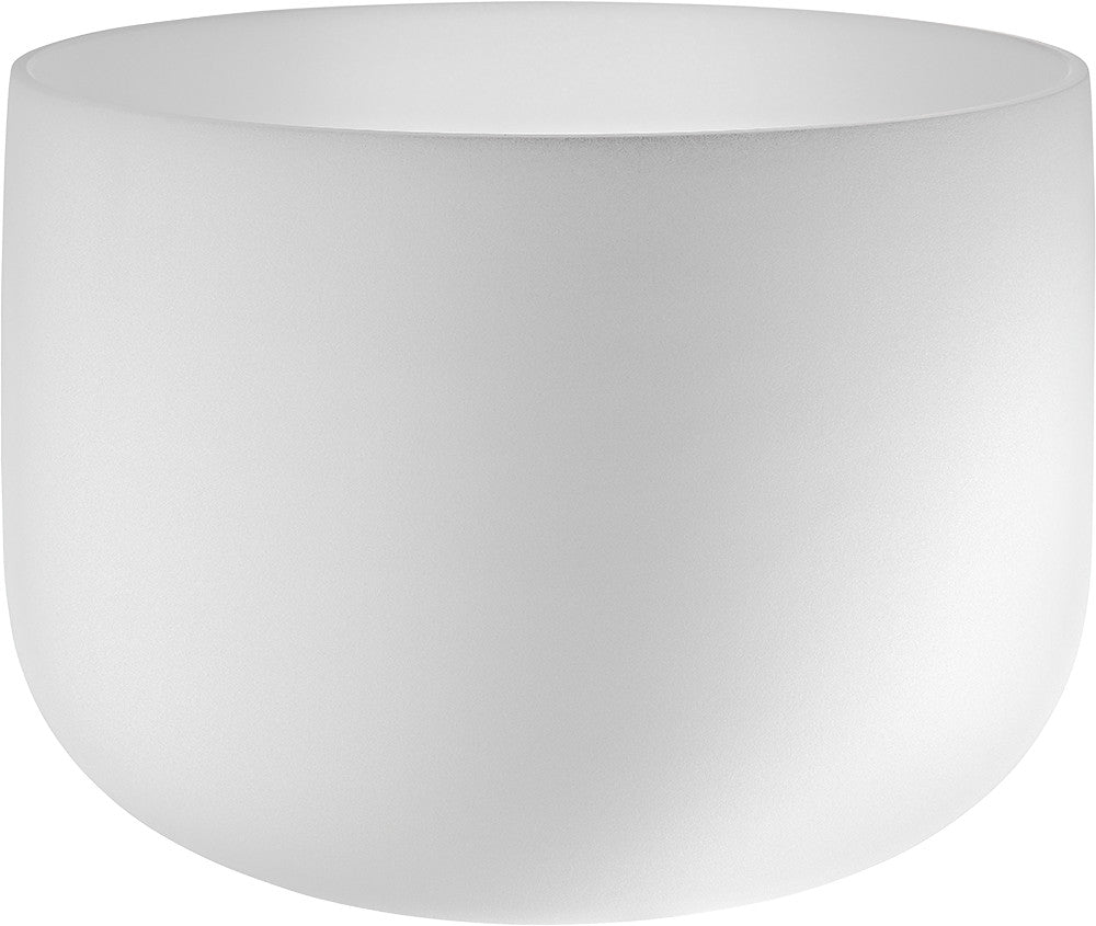 MEINL Sonic Energy Weiß-mattierte Kristallklangschale 14“ - C4/Wurzelchakra/432 Hz