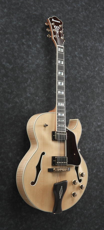 IBANEZ George Benson Signature Hollowbody Gitarre 6-String - Natur + Koffer MF100C