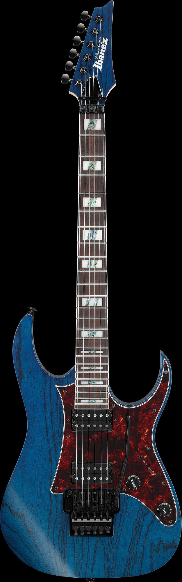 IBANEZ Prestige RG E-Gitarre 6-String - Transparent Deep Blue Flat + Koffer