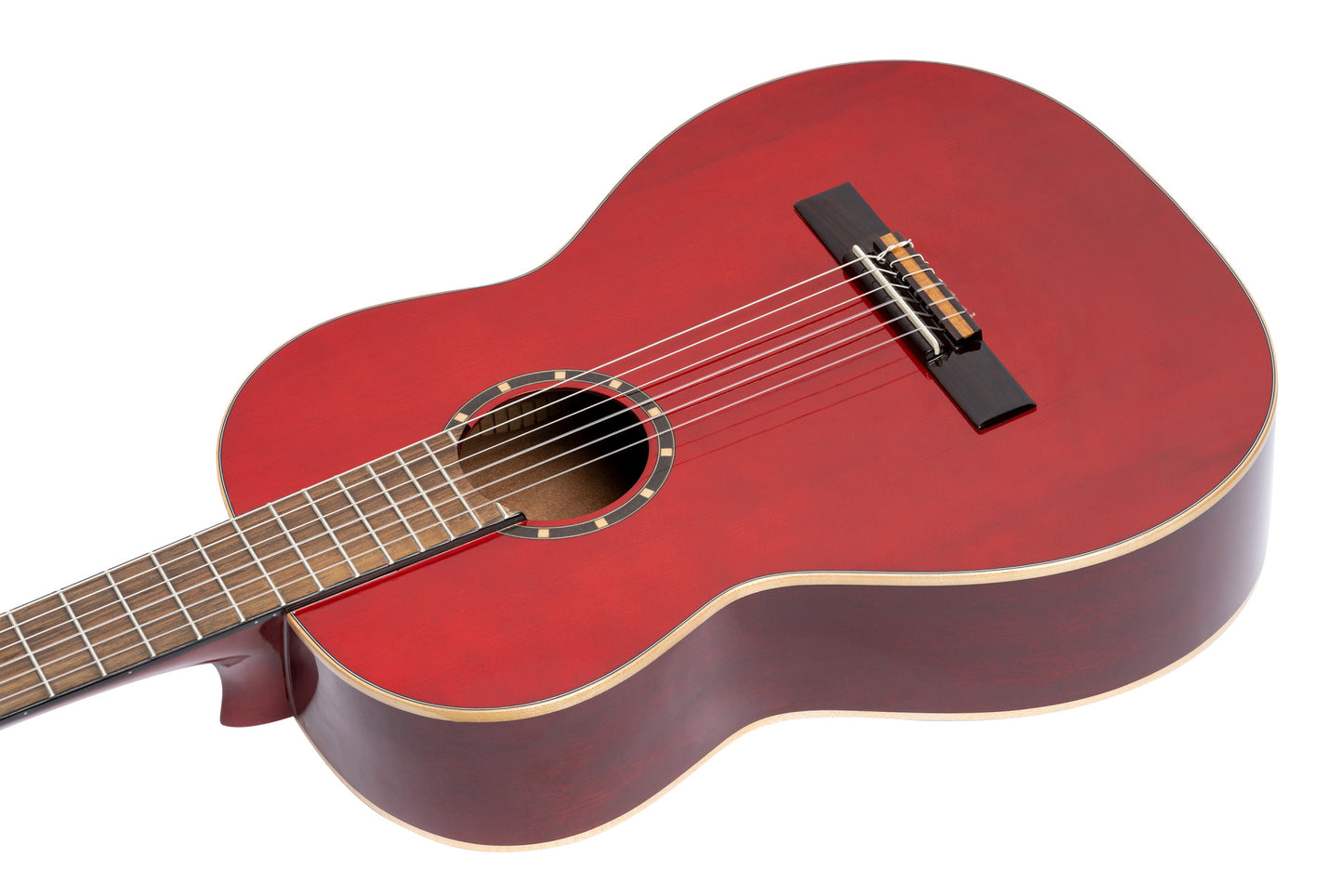 ORTEGA Family Series 4/4 Classical Guitar 6 String Lefty - Wine Red + Gigbag