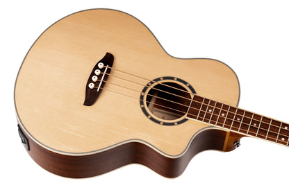ORTEGA Deep Series 7 Medium Scale Acoustic Bass 4 String - Spruce / Mahogany Natural