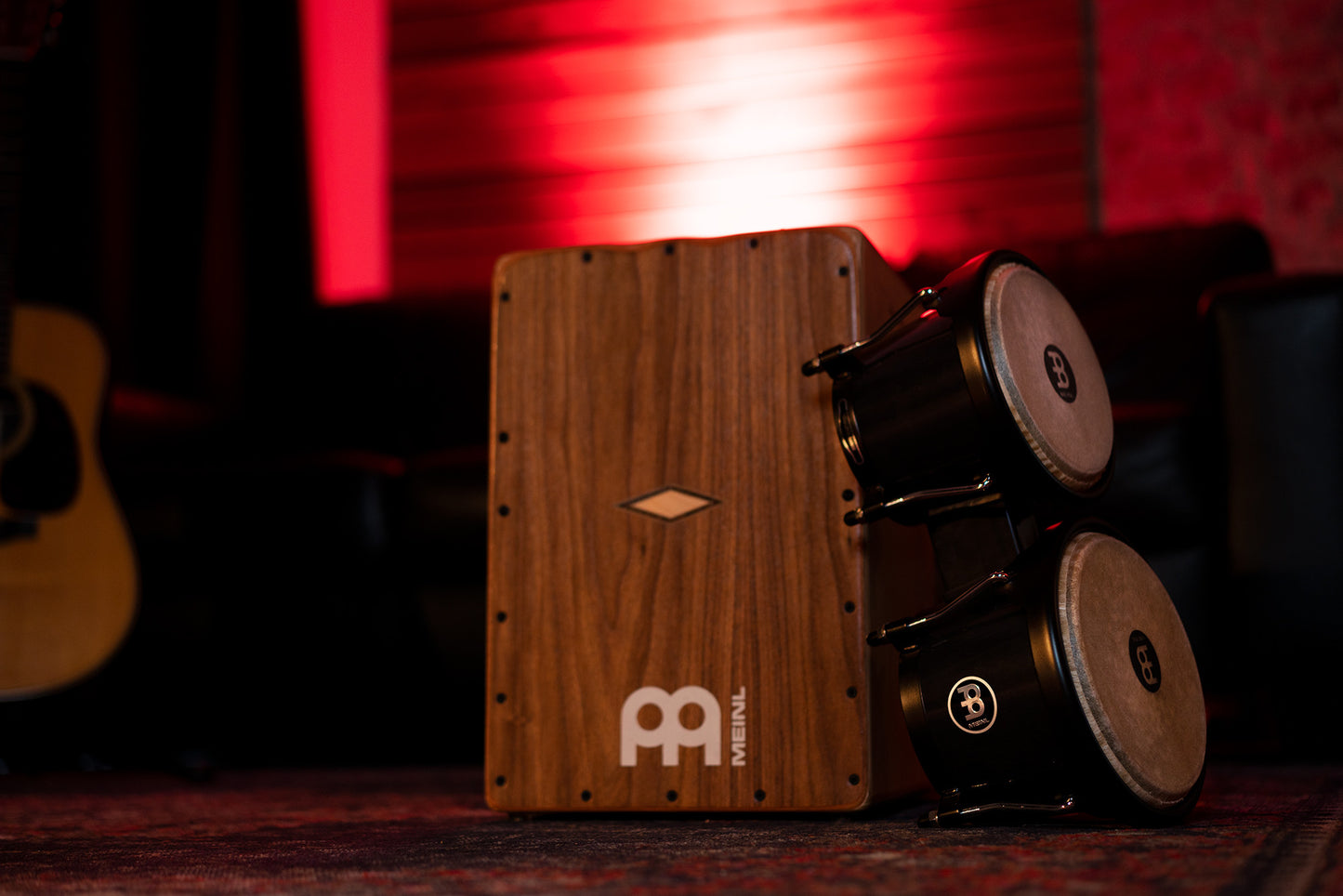 MEINL Percussion Journey Series Bongo 6 1/2" Macho & 7 1/2" Hembra - Black