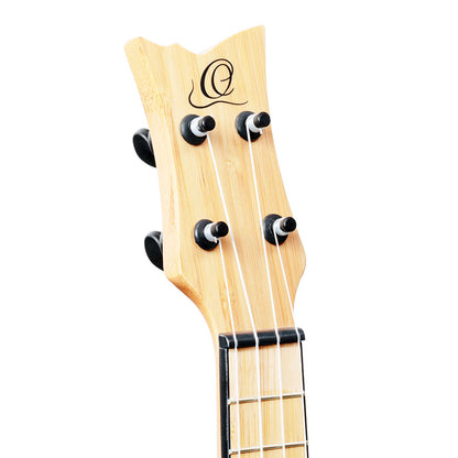 ORTEGA Bamboo Series Soprano Ukulele 4 String - Solid Bamboo Natural + Bag