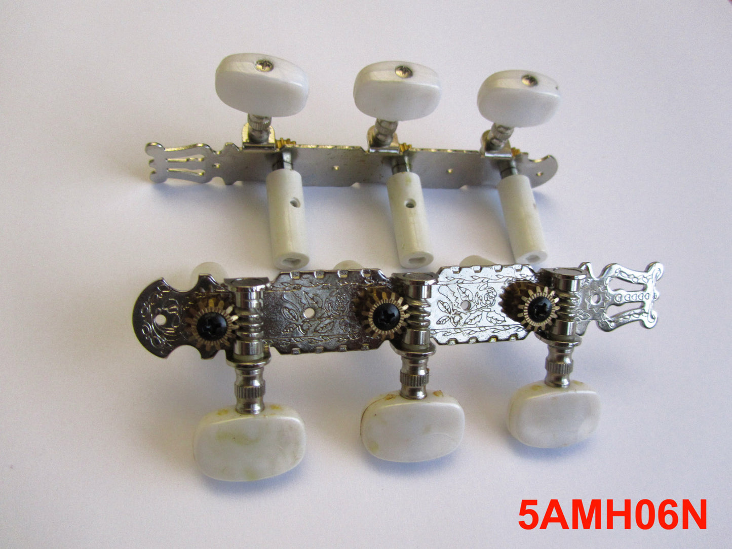 IBANEZ Machinehead: chrome with pearl knob for nylon guitar - Discontinued & stock only. Substitute: 2MC0005L/2MC0005R-NIP