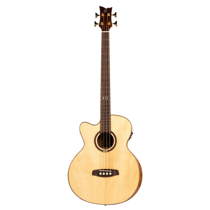 ORTEGA Private Room Series Akustikbass 4 String Medium Hals Preamp Lefty - inkl. eingebautem Armrest, Tasche