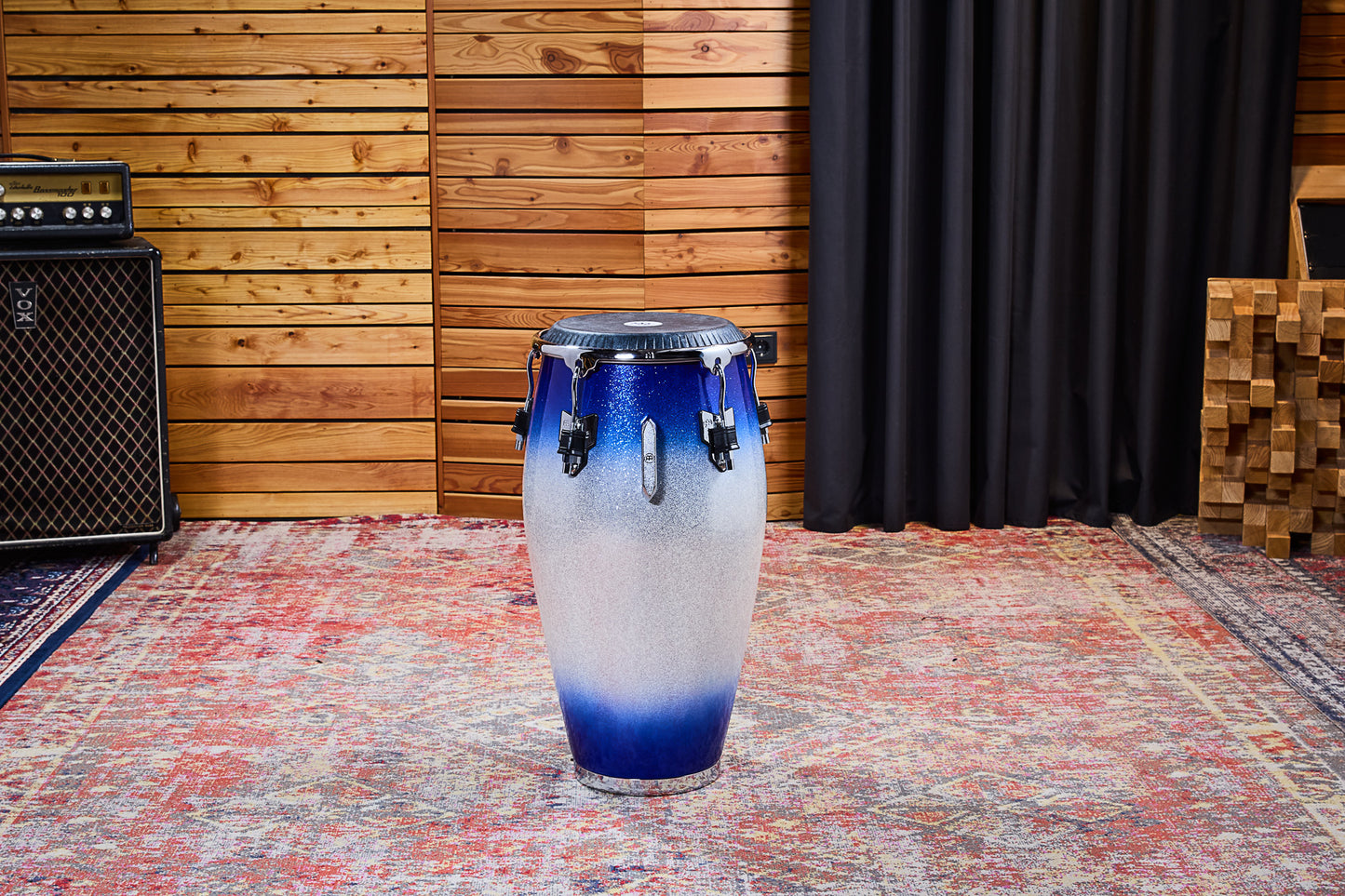 MEINL Percussion Artist Series William Kachiro Quinto 11"/REMO® Black Calfskin Skyndeep Heads - Electric Sky