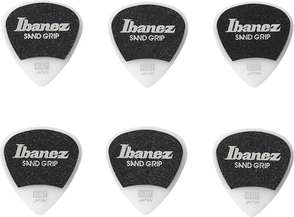 IBANEZ Grip Wizard Series Sand Grip Flat Pick - 6er Pack