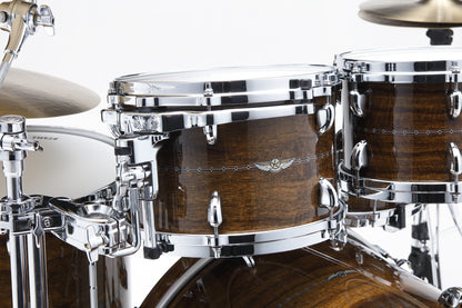 TAMA STAR Bubinga Rack Tom 10" x 8" - Natural Indian Laurel/Chrom HW/Inlay: Only Outside