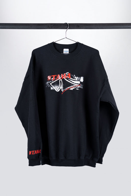 TAMA Sweatshirt in schwarz mit Logo auf der Brust