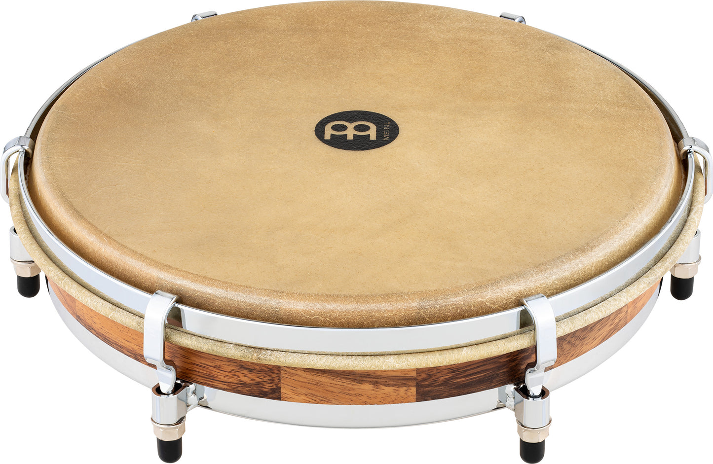 MEINL Percussion Pandero de Plena 12" Punteador, Chrome Hardware