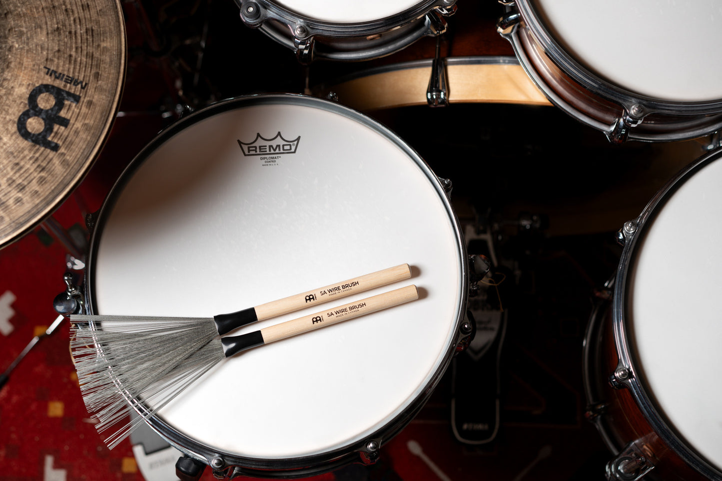 MEINL Stick & Brush - 5A Fixed Wire Brush
