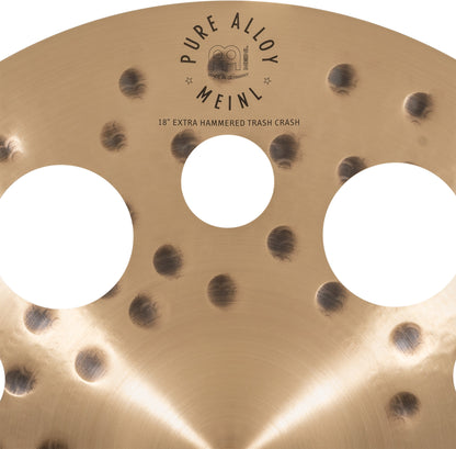 MEINL Cymbals Pure Alloy Extra Hammered Trash Crash - 18"