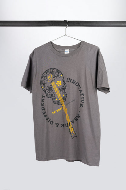 ORTEGA T-Shirt "Skull" - Charcoal