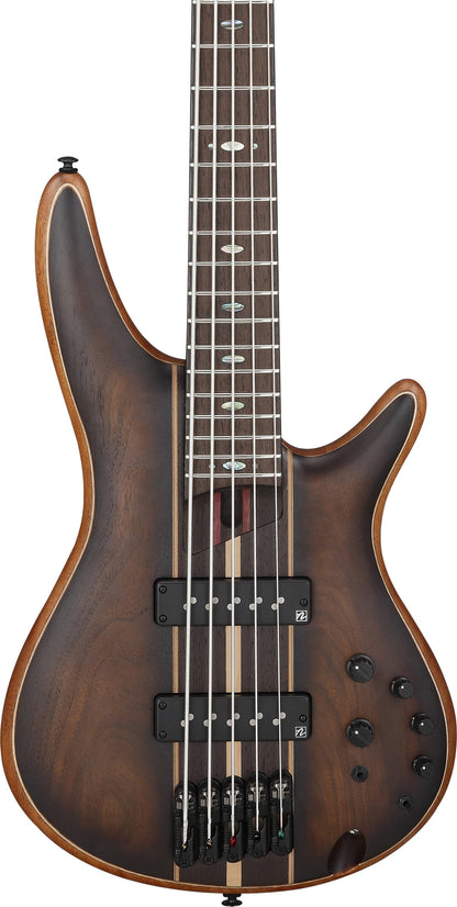 IBANEZ Premium SR E-Bass 5-String - Dual Mocha Burst Flat + Gigbag