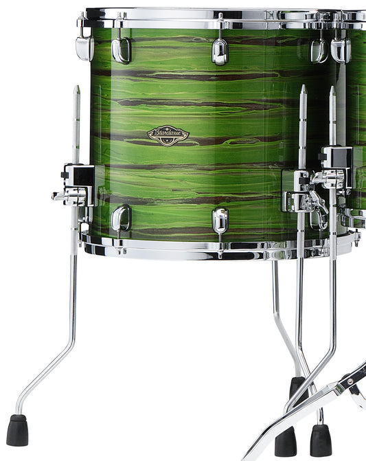 TAMA Starclassic Walnut/Birch Lacquer Floor Tom 18" x 16" - Lacquer Shamrock Oyster/Chrome HW