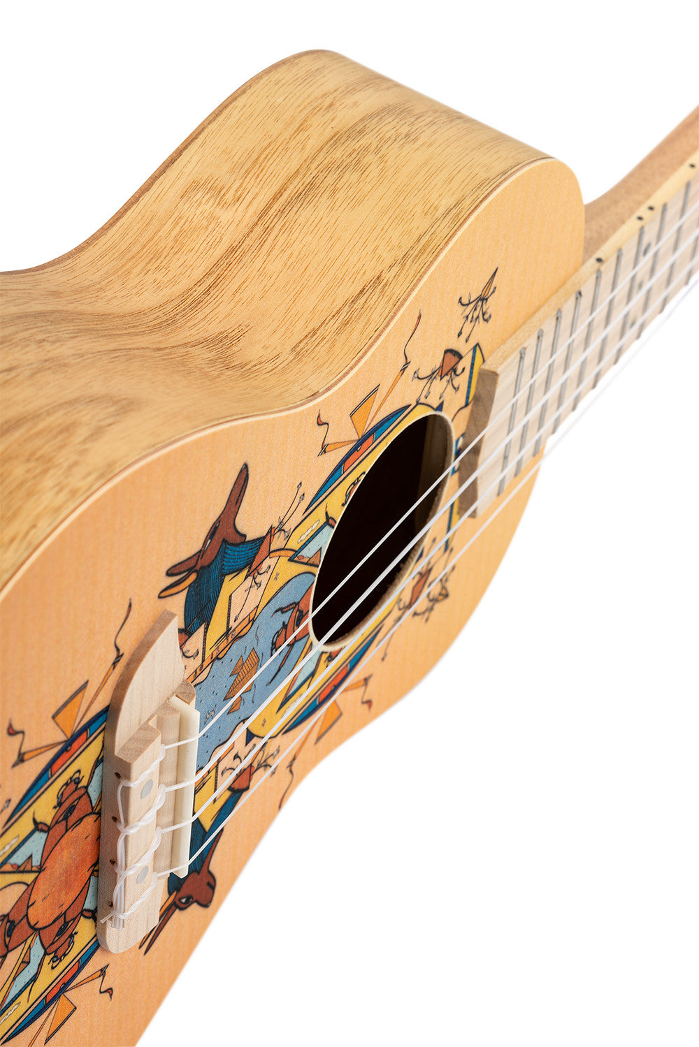 ORTEGA Art Serie Konzert Ukulele 4 String - Spruce / Catalpa Egypt