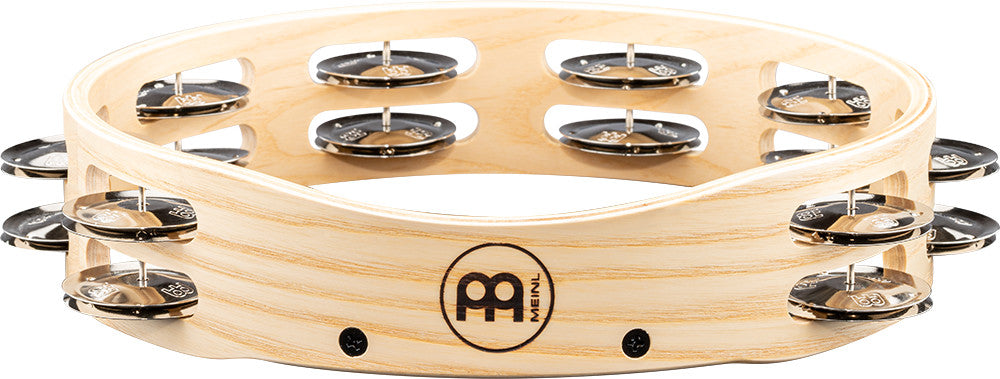 MEINL Percussion Artisan Edition Series Dual-Row Wood Tambourine - 10"