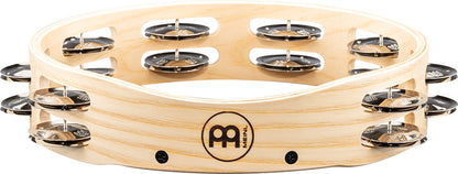 MEINL Percussion Artisan Edition Series Dual-Row Wood Tambourine - 10"