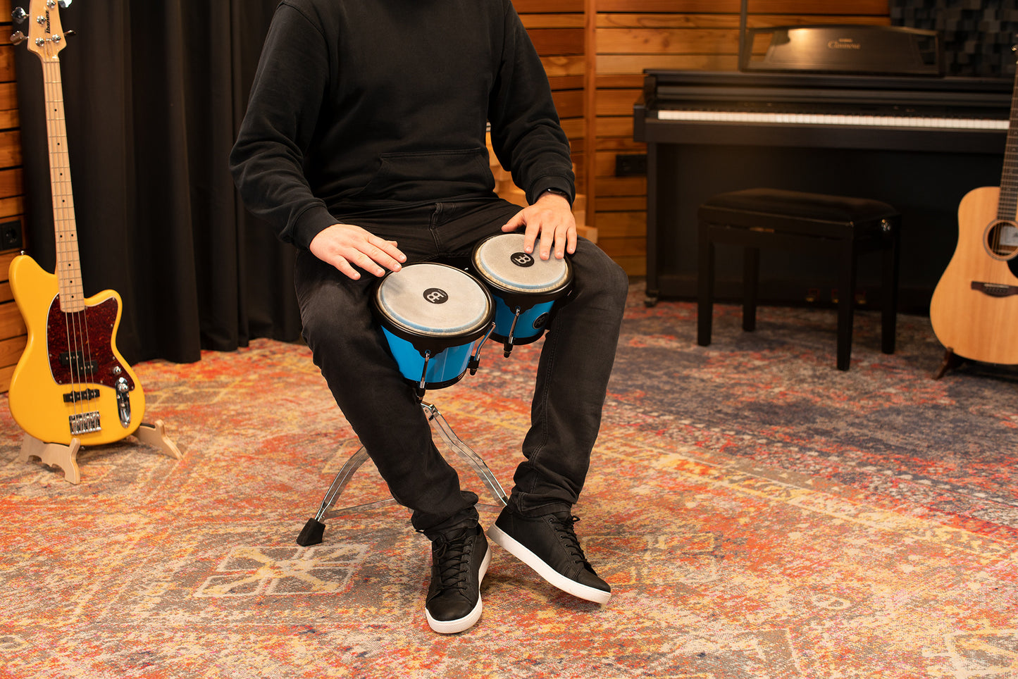 MEINL Percussion Journey Series Bongo 6 1/2" Macho & 7 1/2" Hembra - Glacier Blue