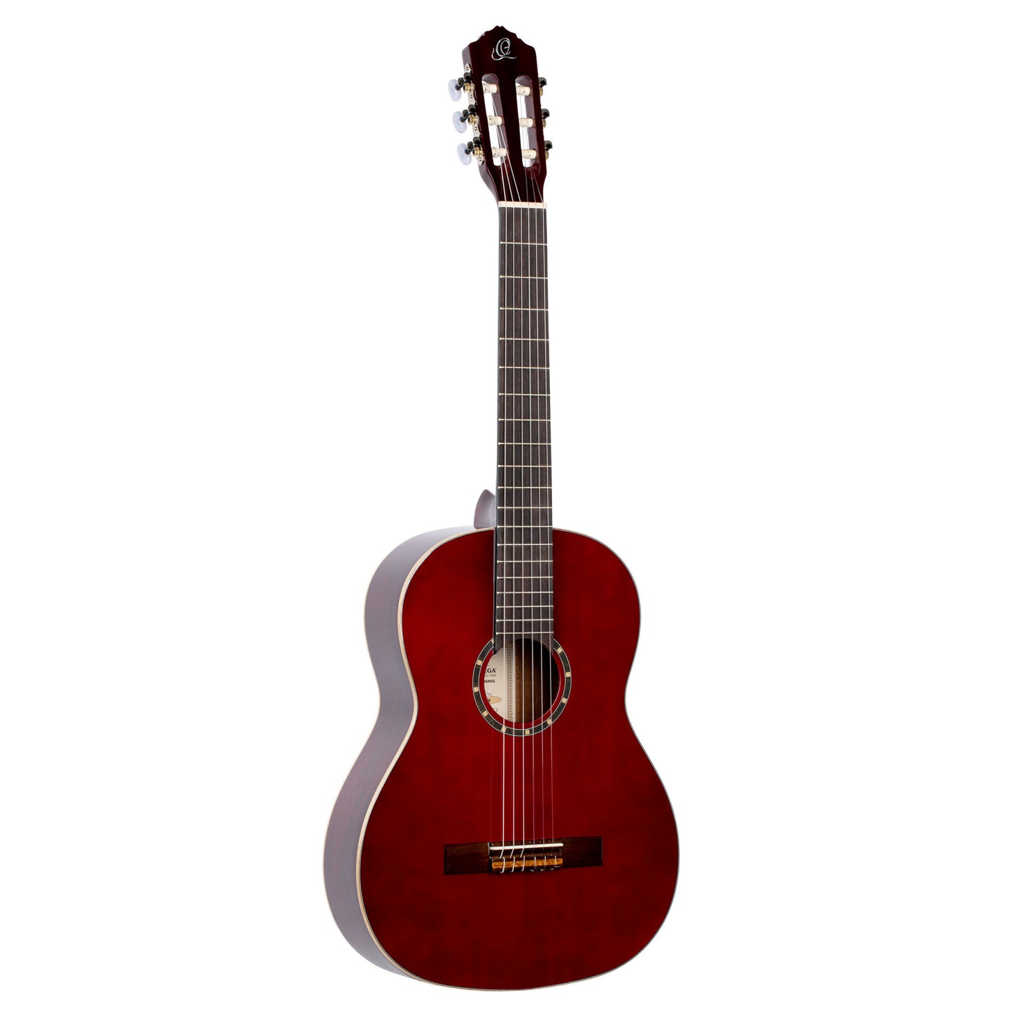 ORTEGA Family Series 4/4 Konzertgitarre 6 String - Weinrot + Bag