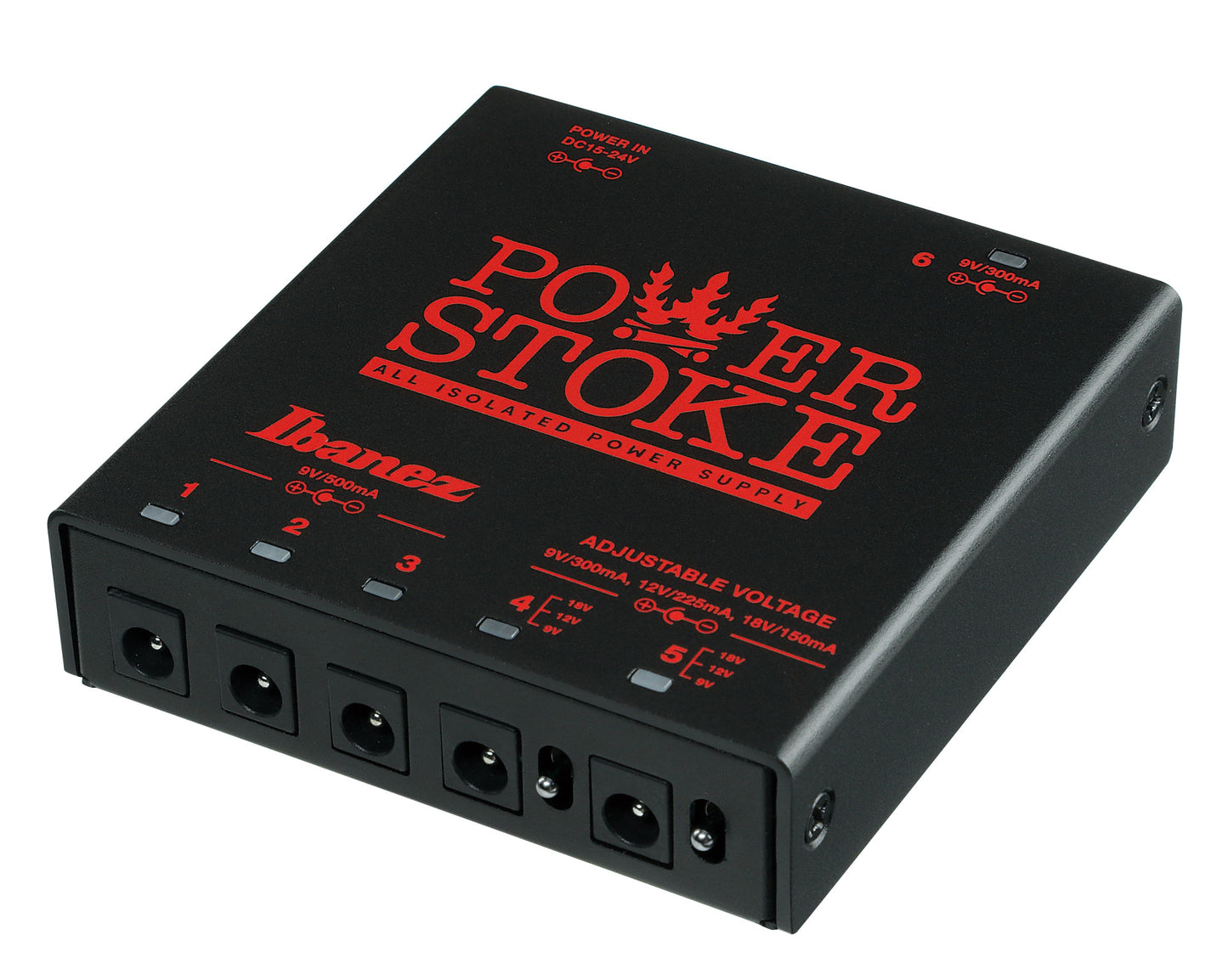 IBANEZ Guitar Pedal Power Supply - 6 Isolated Outputs for Guitar Pedals