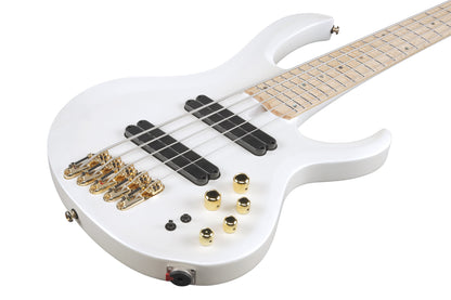 IBANEZ Bass Workshop 5-String - Pearl White Matte Multi-Scale