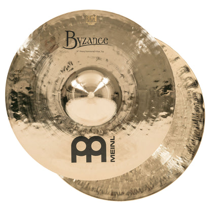MEINL Cymbals Byzance Brilliant Heavy Hammered Hihat - 14"