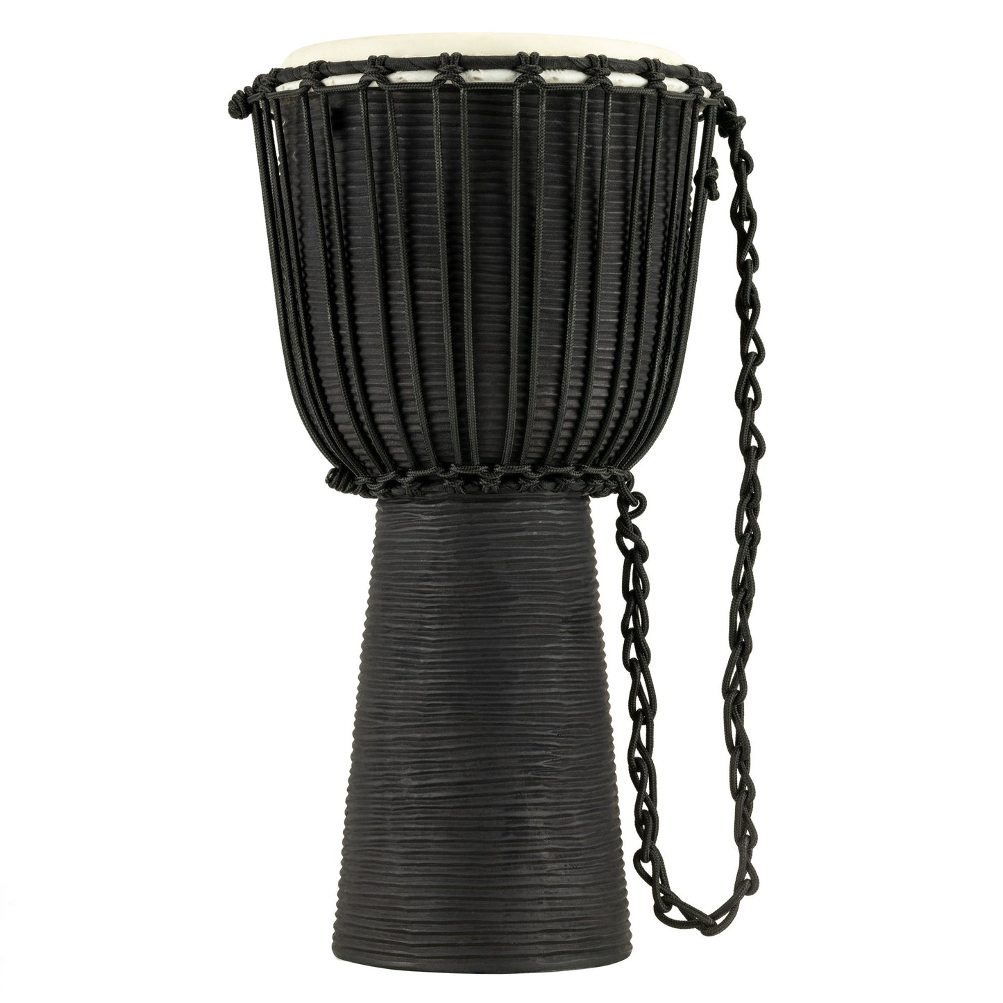 MEINL Percussion Headliner Rope Tuned Black River Series Djembe - 12"