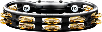MEINL Percussion Traditional Mountable ABS Series Molded ABS Tambourine - Black/Solid Brass Jingles