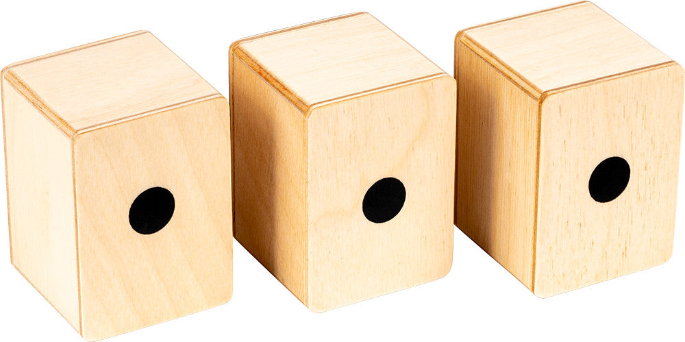 MEINL Percussion Mini Cajon Shaker Set - Bubinga/Natural/Zebrano
