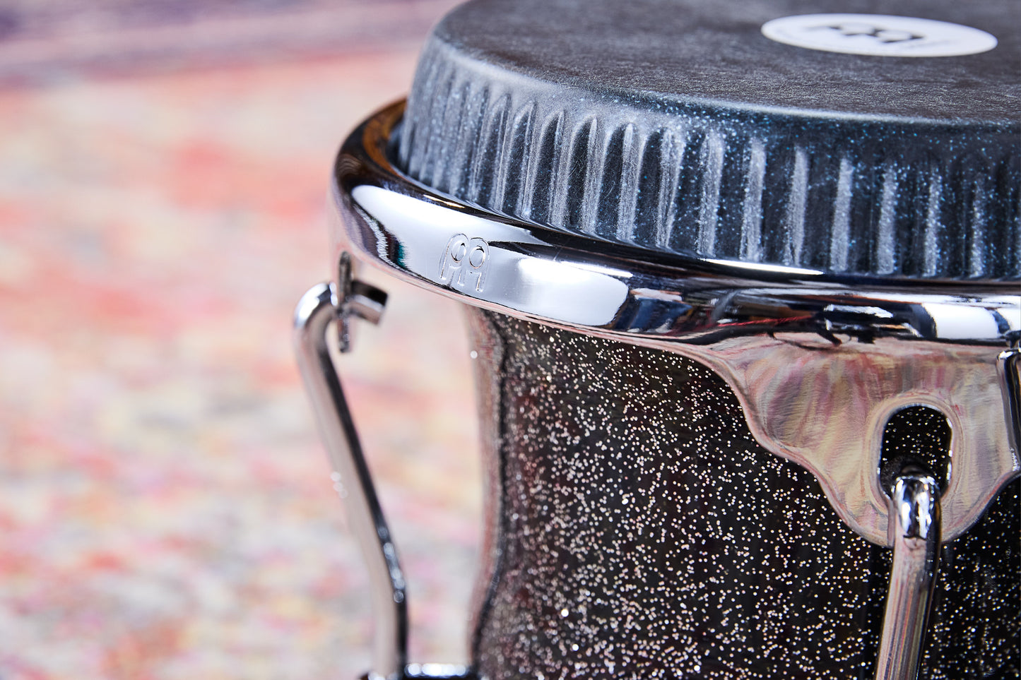 MEINL Percussion Artist Series Bongo Diego Galé, REMO® Black Calfskin Skyndeep Heads  - 7" & 8 1/2" Midnight Star