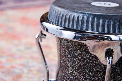 MEINL Percussion Artist Series Bongo Diego Galé, REMO® Black Calfskin Skyndeep Heads  - 7" & 8 1/2" Midnight Star