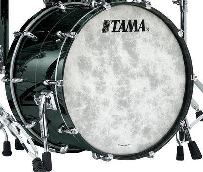 TAMA STAR Bubinga Bass Drum 22" x 16" - Dark Green Cordia/Chrome HW/Drum Hoop Matched/with Inlay (outside)