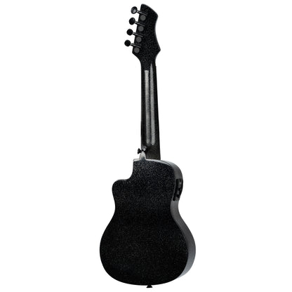 ORTEGA Horizon Serie Konzert Ukulele 4 String - Black Sparkle + Bag