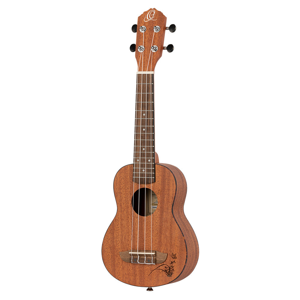 ORTEGA Bonfire Series Soprano Ukulele 4 String - Sapele Natural