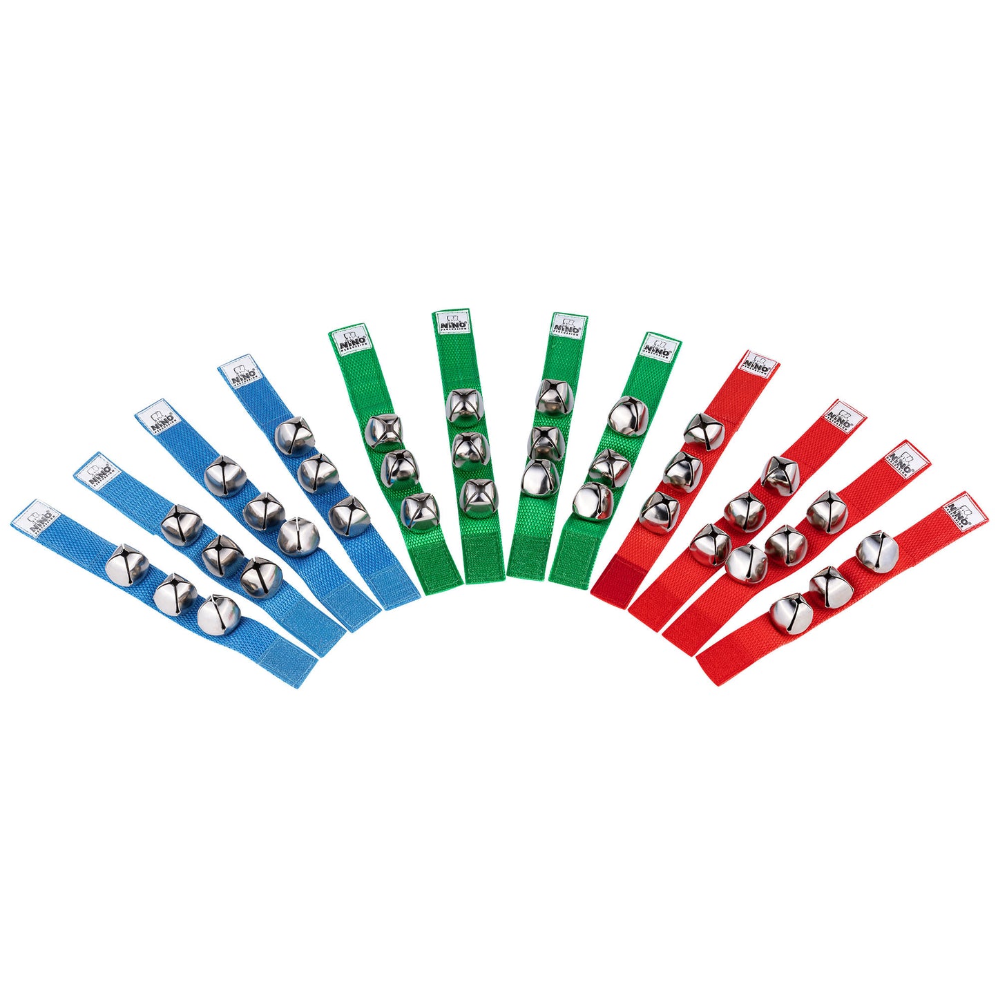 NINO Percussion Wrist Bell Set - 12 teilig