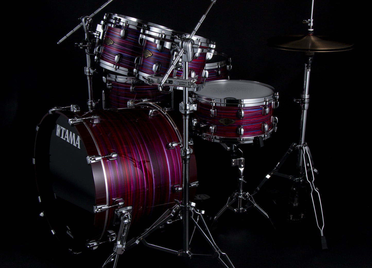 TAMA Starclassic Walnut/Birch Lacquer Shell Kit 5 pcs - Lacquer Phantasm Oyster/Chrome HW