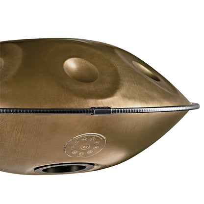 MEINL Sonic Energy Sensory Handpan Stainless Steel D Amara 10 Notes 440 Hz - Vintage Gold