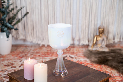 MEINL Sonic Energy Crystal Singing Chalice 5,5" - A4/Stirnchakra/440 Hz - creamy