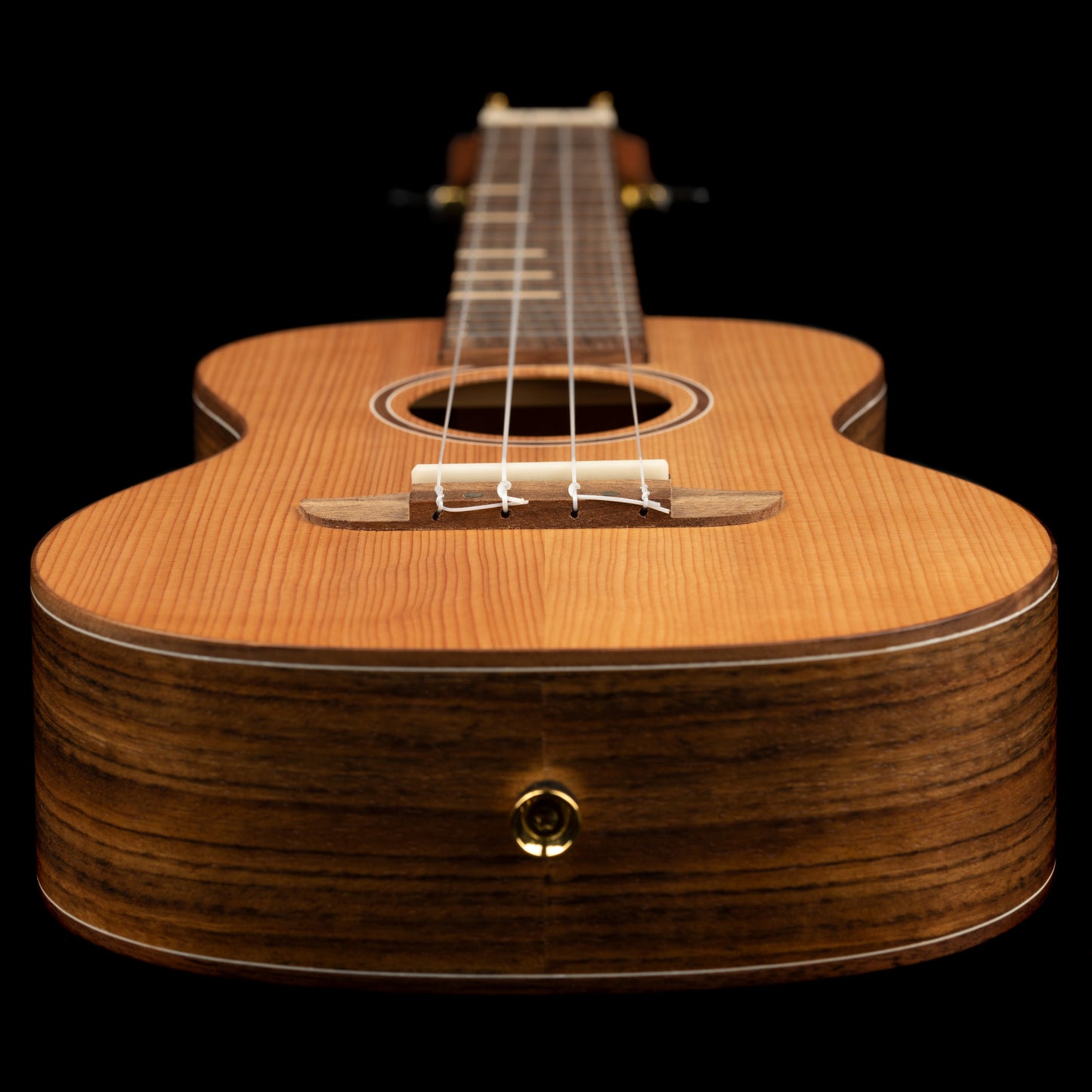 ORTEGA Timber Series Concert Ukulele 4 String - Solid Cedar / Walnut Natural + Bag