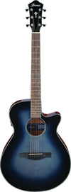 IBANEZ AEG Acoustic Guitar 6-String - Indigo Blue Burst High Gloss