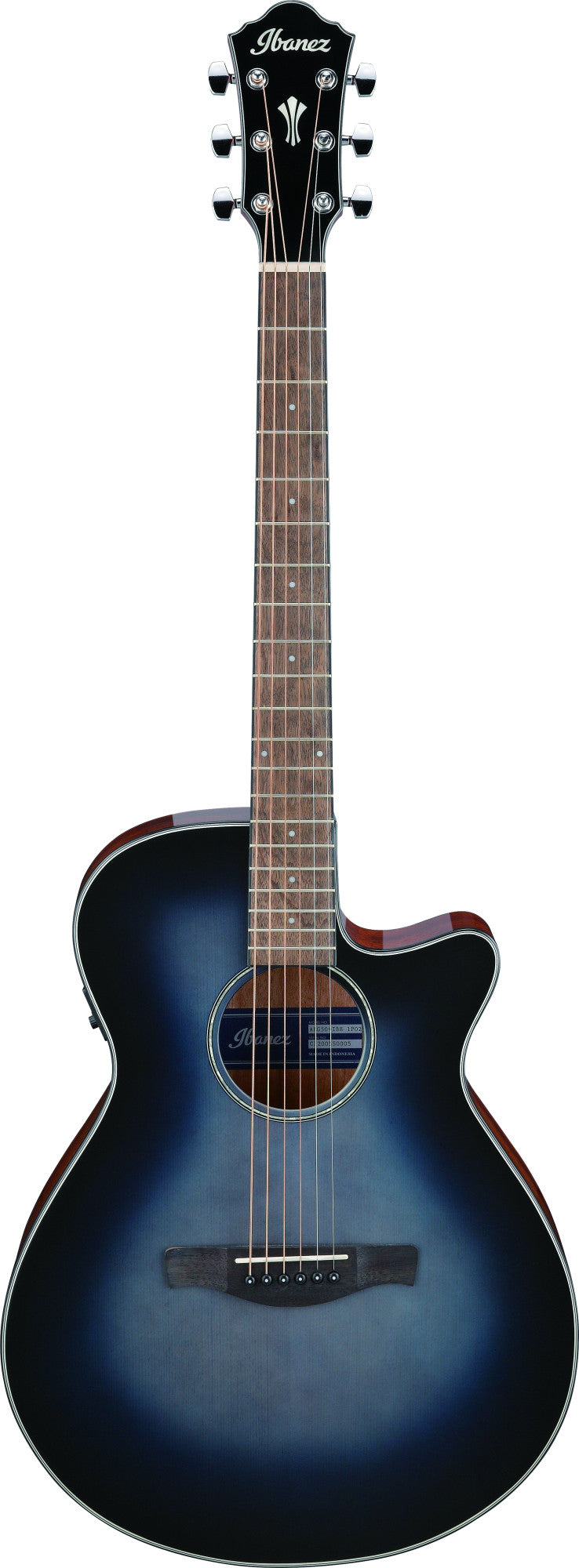 IBANEZ AEG Acoustic Guitar 6-String - Indigo Blue Burst High Gloss