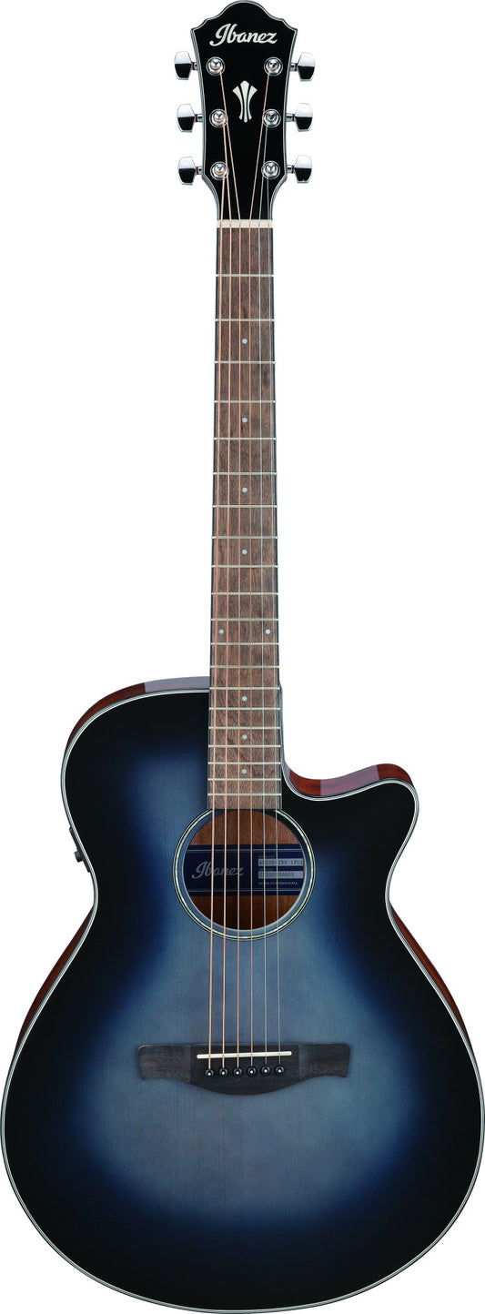 IBANEZ AEG Acoustic Guitar 6-String - Indigo Blue Burst High Gloss