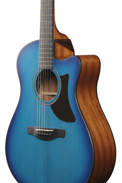 IBANEZ Advanced Acoustic AAM Acoustic Guitar 6-String - Sapphire Blue Burst Open Pore