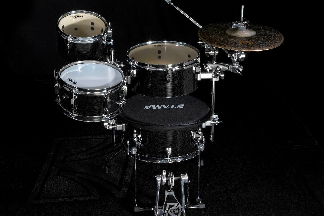 TAMA Cocktail-Jam Drum Set 4 teilig - Midnight Gold Sparkle/Chrome HW + Bag