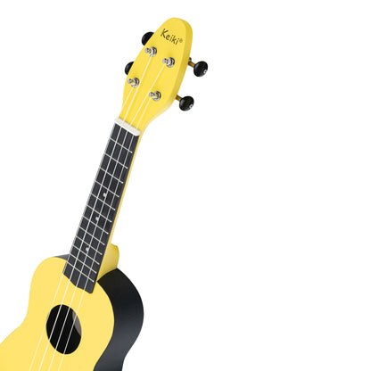 KEIKI K2 Serie Sopran Ukulele Set - Agathis / ABS Lemon Grass
