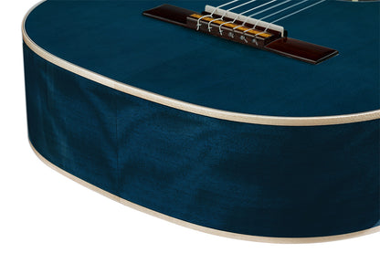 ORTEGA Family Series 4/4 Slim Neck Konzertgitarre 6 String - Ocean Blue + Bag