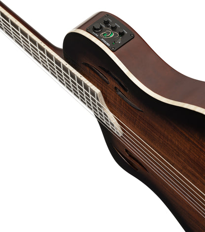 ORTEGA TourPlayer DeLuxe Nylon String Guitar 6-String Lefty - Acacia Burst + Gig Bag