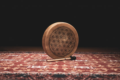 Meinl Sonic Energy Native American-Style Hoop Drum 15" - Flower of Life